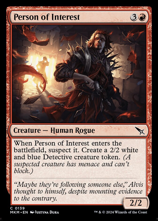 Magic the Gathering Card - Person of Interest - MTG Circle