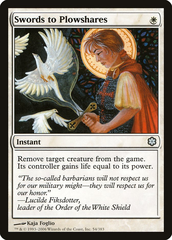 Magic the Gathering Card - Swords to Plowshares - MTG Circle