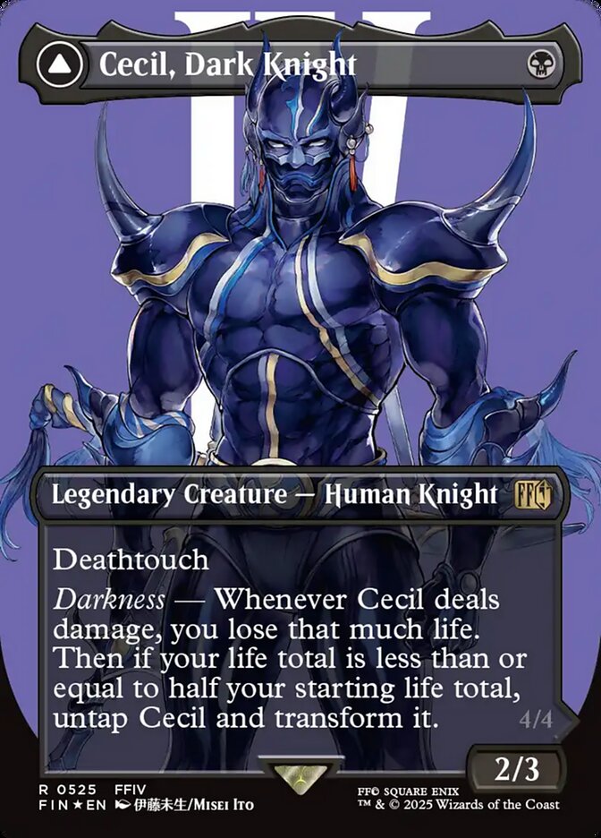 Magic the Gathering Card - Cecil, Dark Knight - MTG Circle