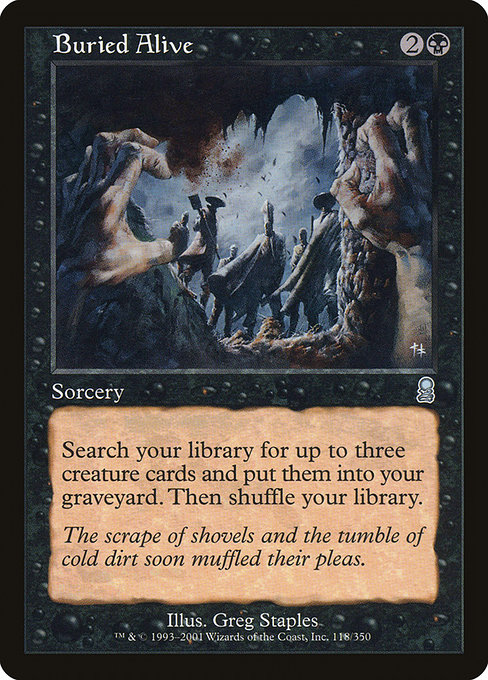 Magic the Gathering Card - Buried Alive - MTG Circle