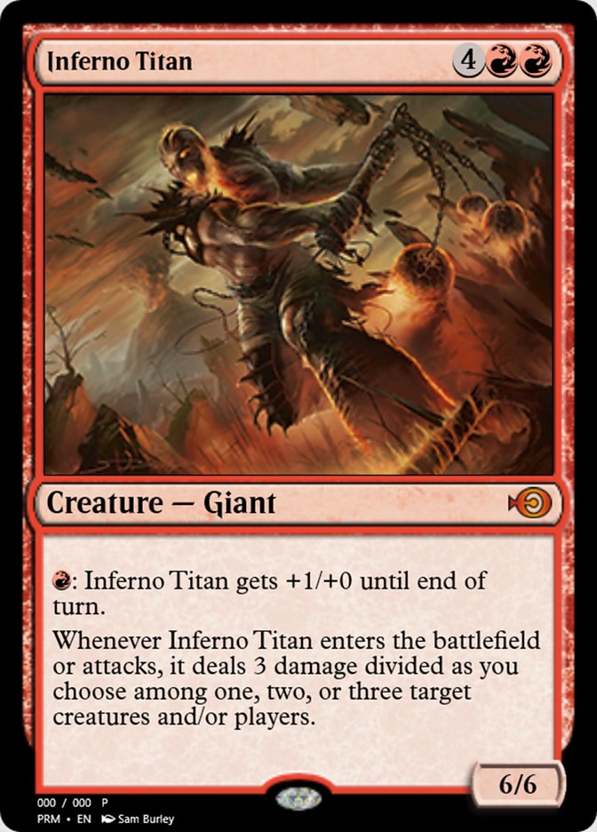 Magic the Gathering Card - Inferno Titan - MTG Circle