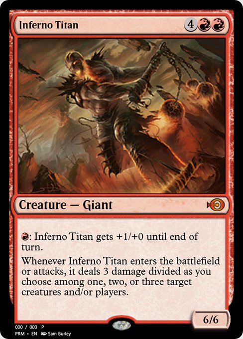 Magic the Gathering Card - Inferno Titan - MTG Circle