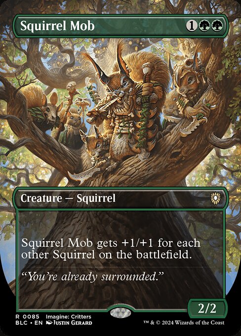 Magic the Gathering Card - Squirrel Mob - MTG Circle