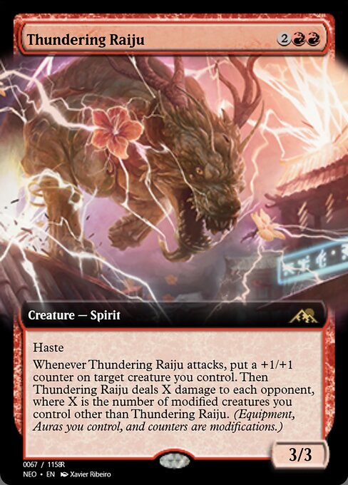 Magic the Gathering Card - Thundering Raiju - MTG Circle
