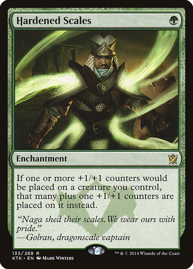 Magic the Gathering Card - Hardened Scales - MTG Circle