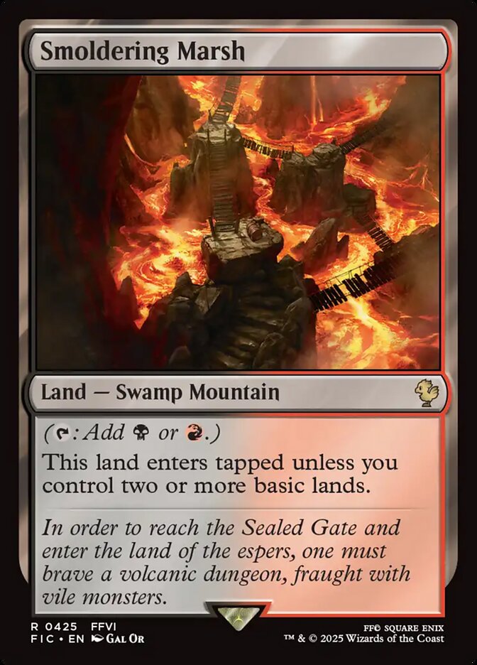 Magic the Gathering Card - Smoldering Marsh - MTG Circle