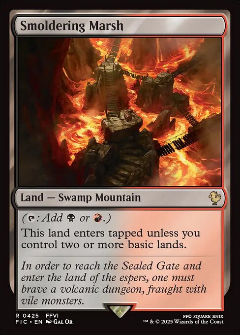 Magic the Gathering Card - Smoldering Marsh - MTG Circle