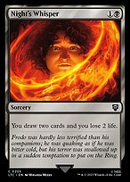 Magic the Gathering Card - Night's Whisper - MTG Circle