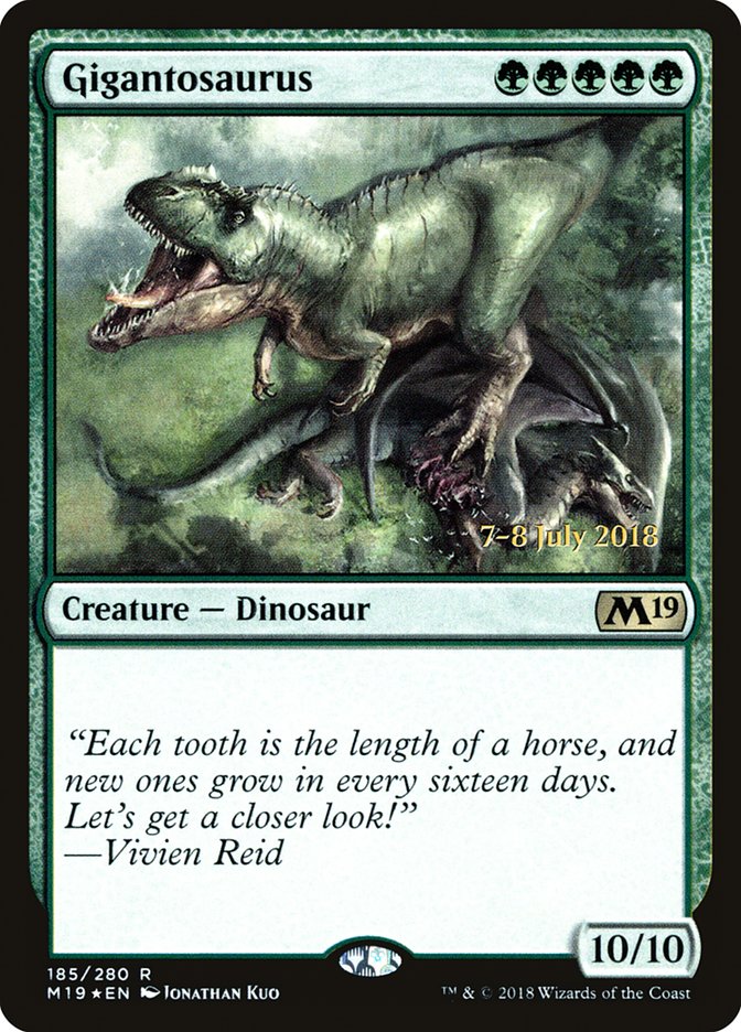 Magic the Gathering Card - Gigantosaurus - MTG Circle