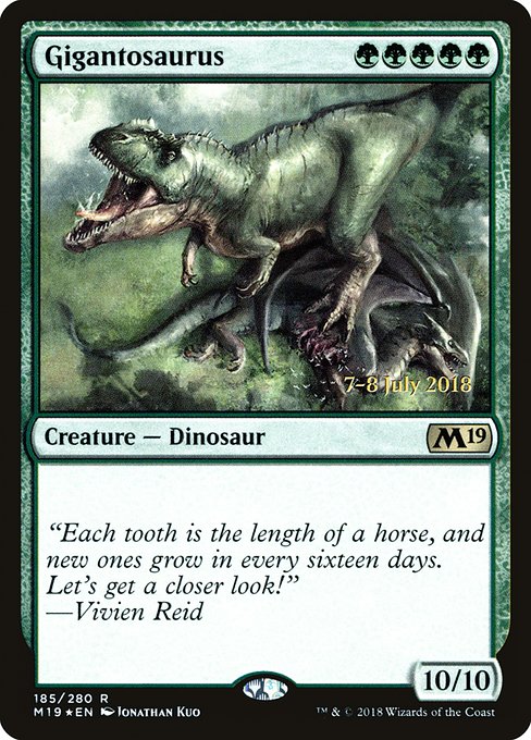 Magic the Gathering Card - Gigantosaurus - MTG Circle