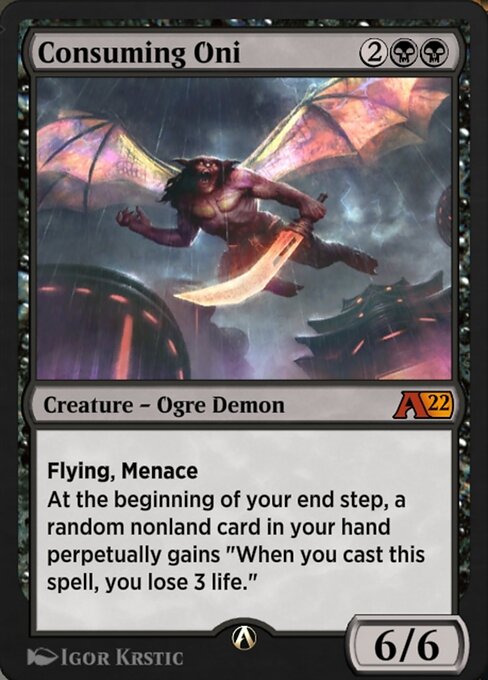 Magic the Gathering Card - Consuming Oni - MTG Circle