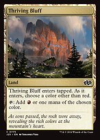 Magic the Gathering Card - Thriving Bluff - MTG Circle