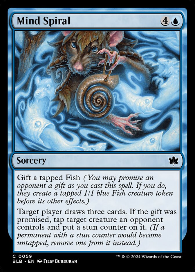 Magic the Gathering Card - Mind Spiral - MTG Circle