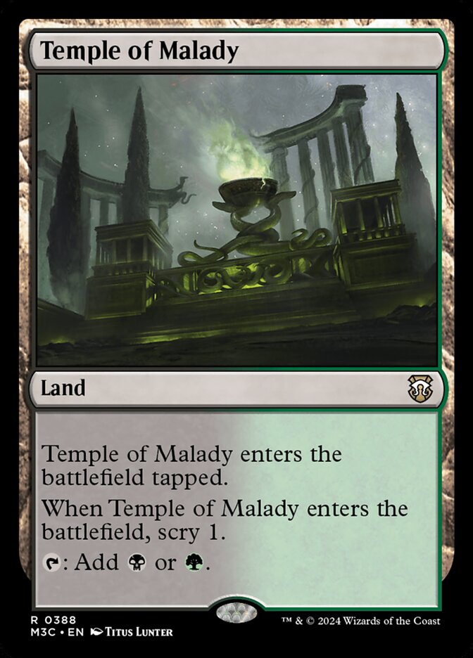 Magic the Gathering Card - Temple of Malady - MTG Circle