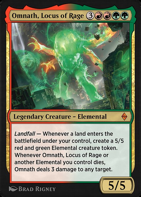 Magic the Gathering Card - Omnath, Locus of Rage - MTG Circle