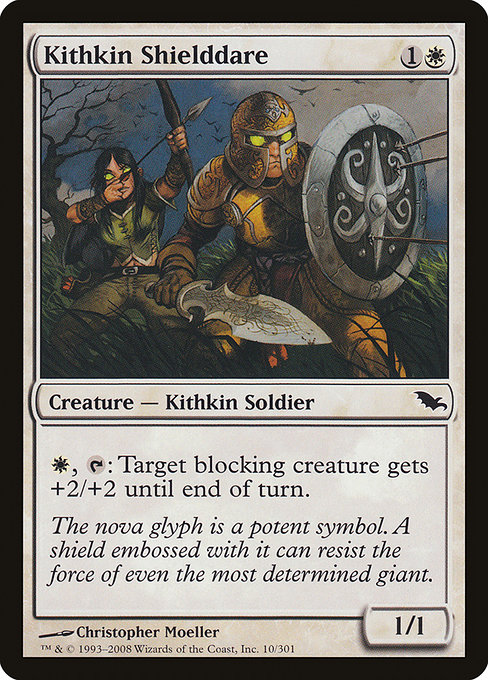 Magic the Gathering Card - Kithkin Shielddare - MTG Circle