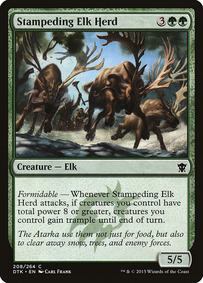 Magic the Gathering Card - Stampeding Elk Herd - MTG Circle