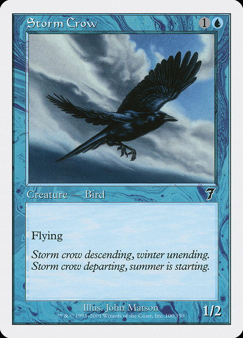 Magic the Gathering Card - Storm Crow - MTG Circle