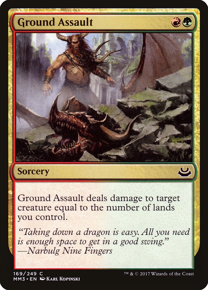 Magic the Gathering Card - Ground Assault - MTG Circle