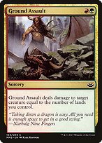 Magic the Gathering Card - Ground Assault - MTG Circle