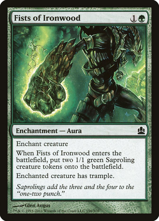Magic the Gathering Card - Fists of Ironwood - MTG Circle