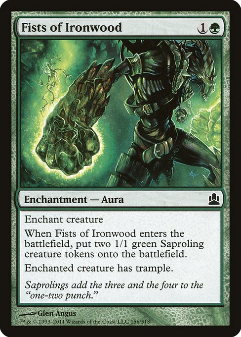 Magic the Gathering Card - Fists of Ironwood - MTG Circle