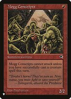 Magic the Gathering Card - Mogg Conscripts - MTG Circle