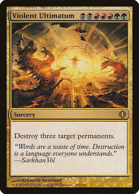 Magic the Gathering Card - Violent Ultimatum - MTG Circle