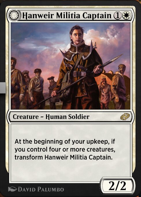 Magic the Gathering Card - Hanweir Militia Captain - MTG Circle