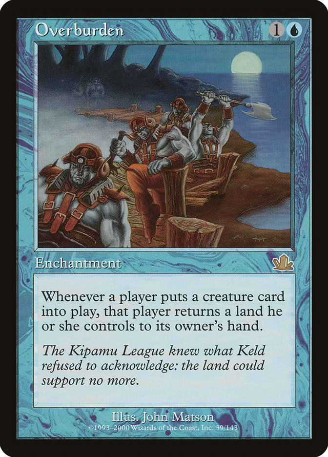 Magic the Gathering Card - Overburden - MTG Circle