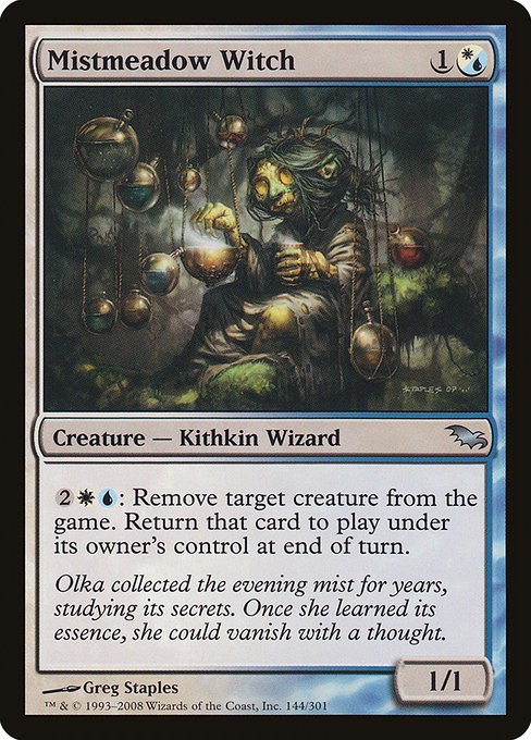 Magic the Gathering Card - Mistmeadow Witch - MTG Circle