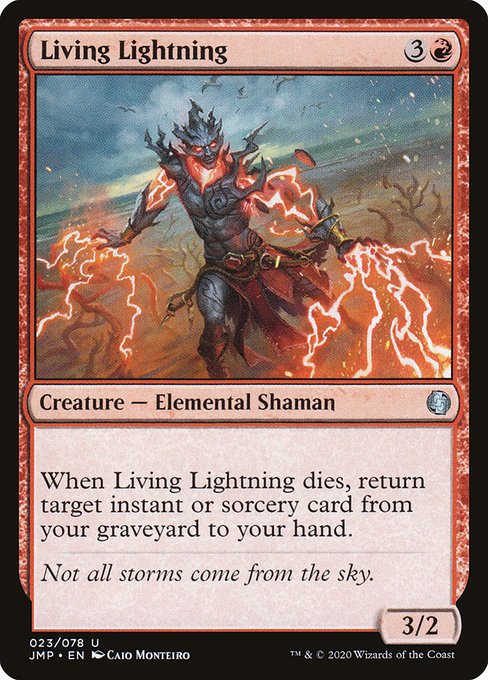 Magic the Gathering Card - Living Lightning - MTG Circle