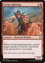 Magic the Gathering Card - Living Lightning - MTG Circle