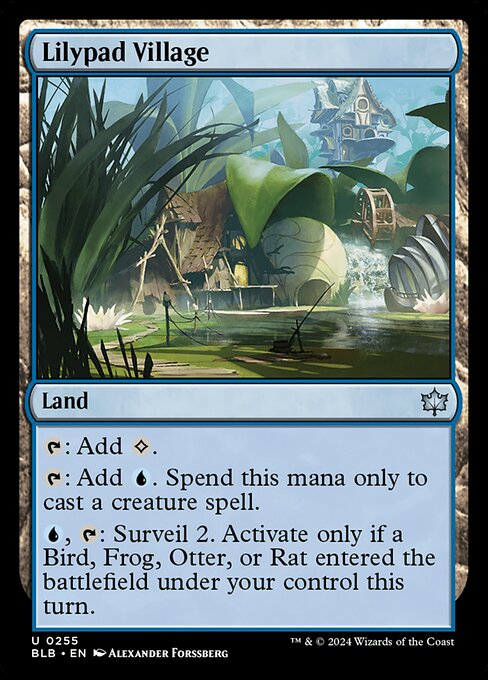 Magic the Gathering Card - Lilypad Village - MTG Circle
