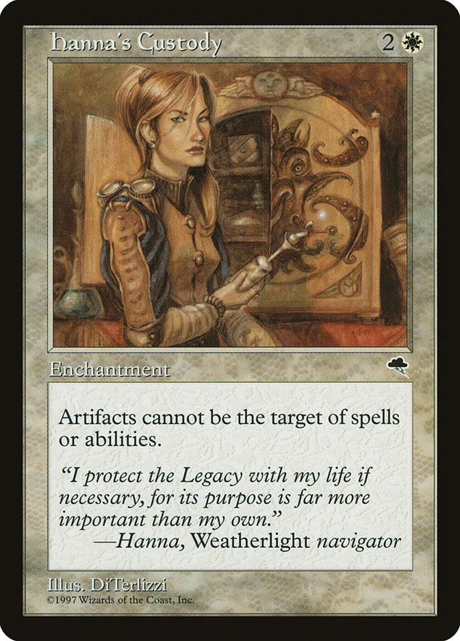 Magic the Gathering Card - Hanna's Custody - MTG Circle