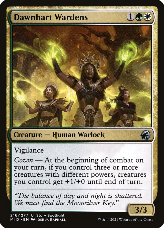 Magic the Gathering Card - Dawnhart Wardens - MTG Circle