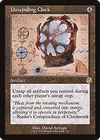 Magic the Gathering Card - Unwinding Clock - MTG Circle