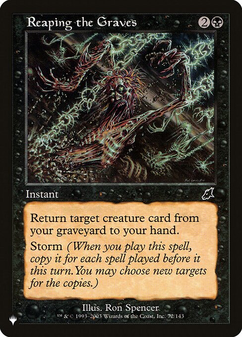 Magic the Gathering Card - Reaping the Graves - MTG Circle