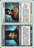 Magic the Gathering Card - Naughty // Nice - MTG Circle
