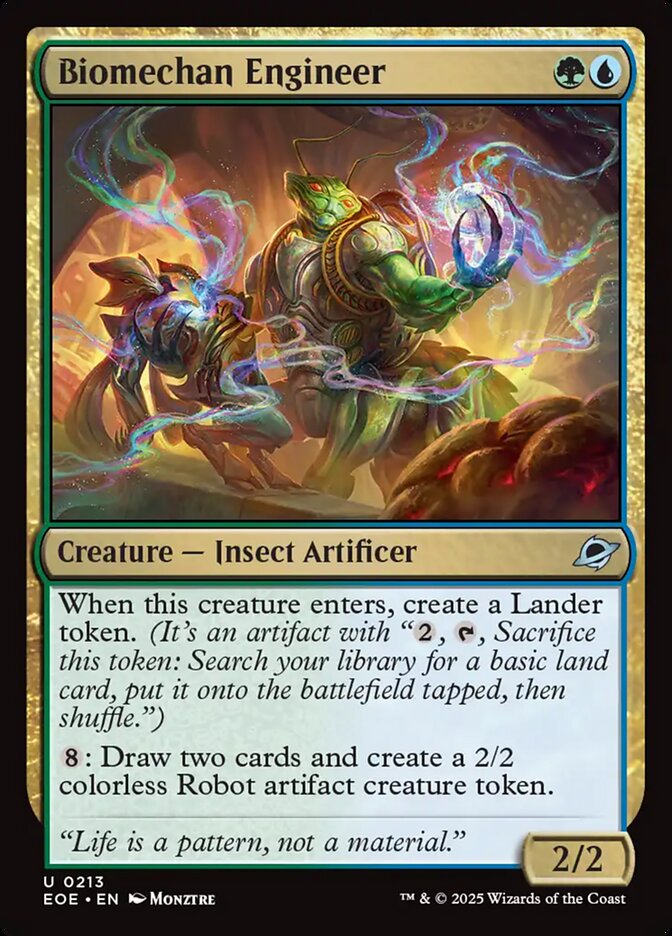 Magic the Gathering Card - Biomechan Engineer - MTG Circle