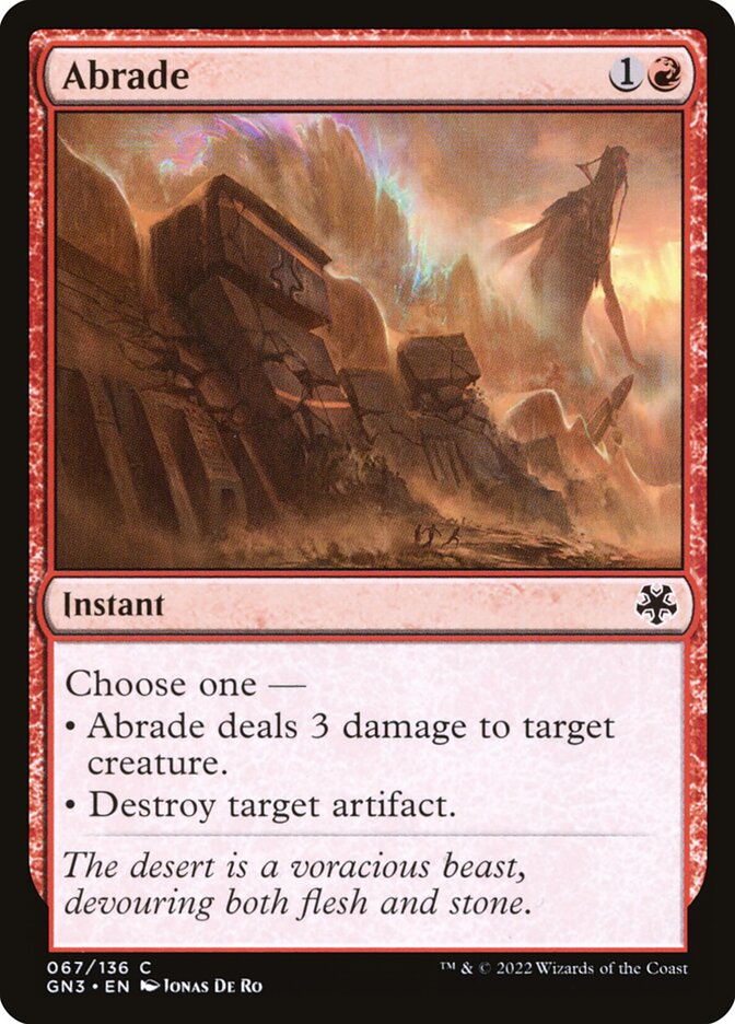Magic the Gathering Card - Abrade - MTG Circle