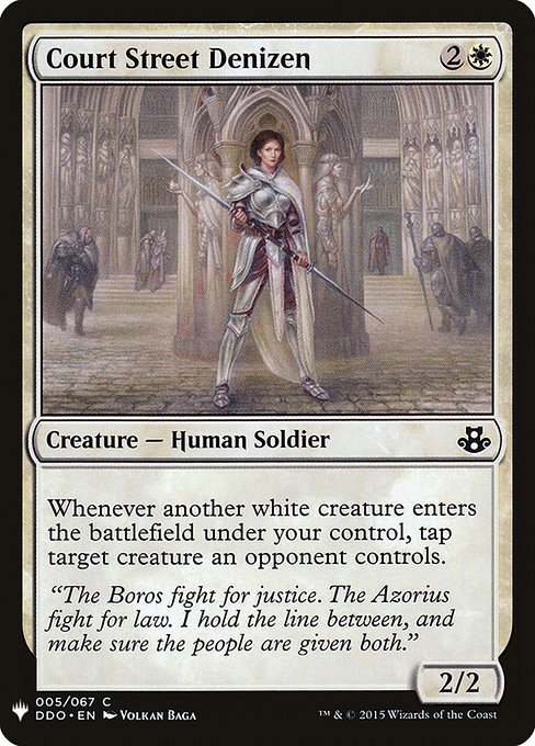 Magic the Gathering Card - Court Street Denizen - MTG Circle
