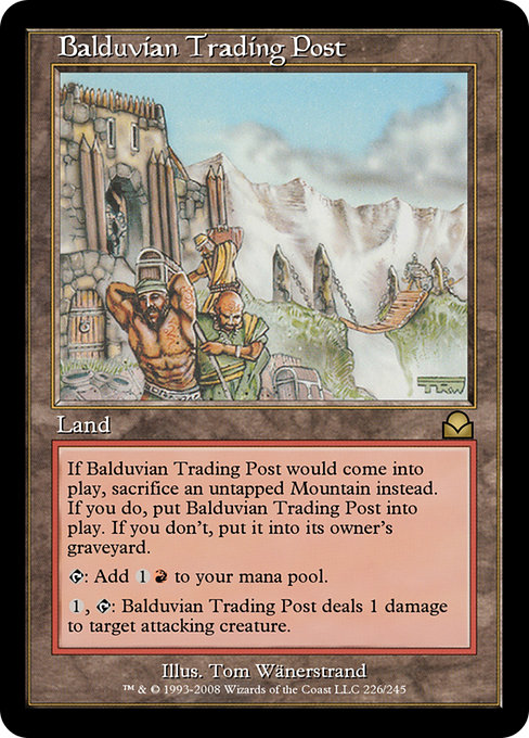 Magic the Gathering Card - Balduvian Trading Post - MTG Circle