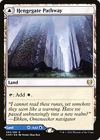 Magic the Gathering Card - Hengegate Pathway // Mistgate Pathway - MTG Circle