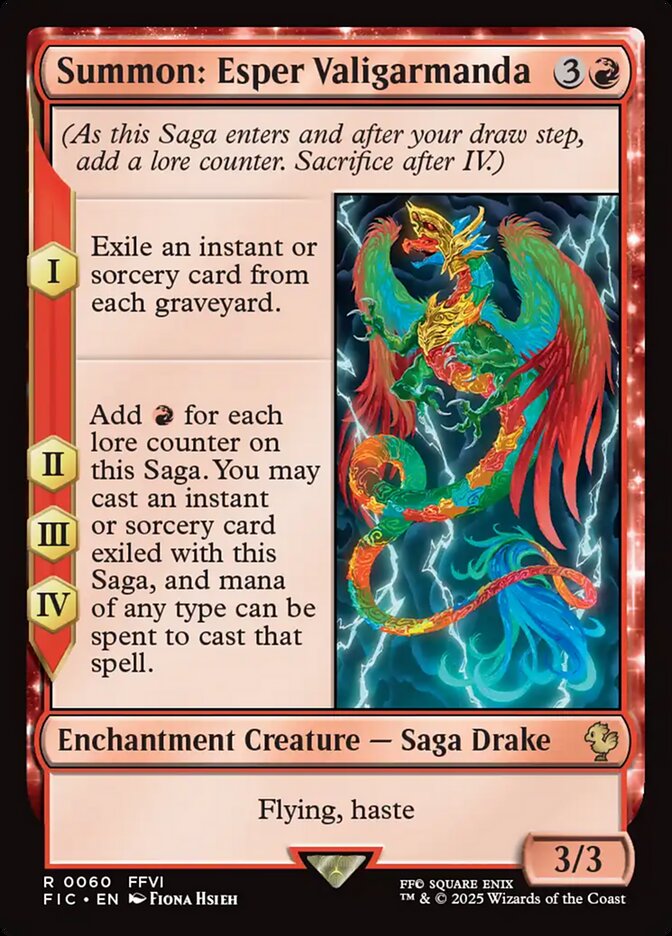 Magic the Gathering Card - Summon: Esper Valigarmanda - MTG Circle