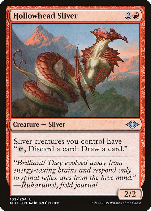 Magic the Gathering Card - Hollowhead Sliver - MTG Circle