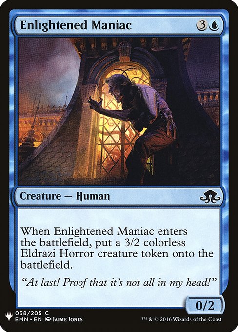 Magic the Gathering Card - Enlightened Maniac - MTG Circle