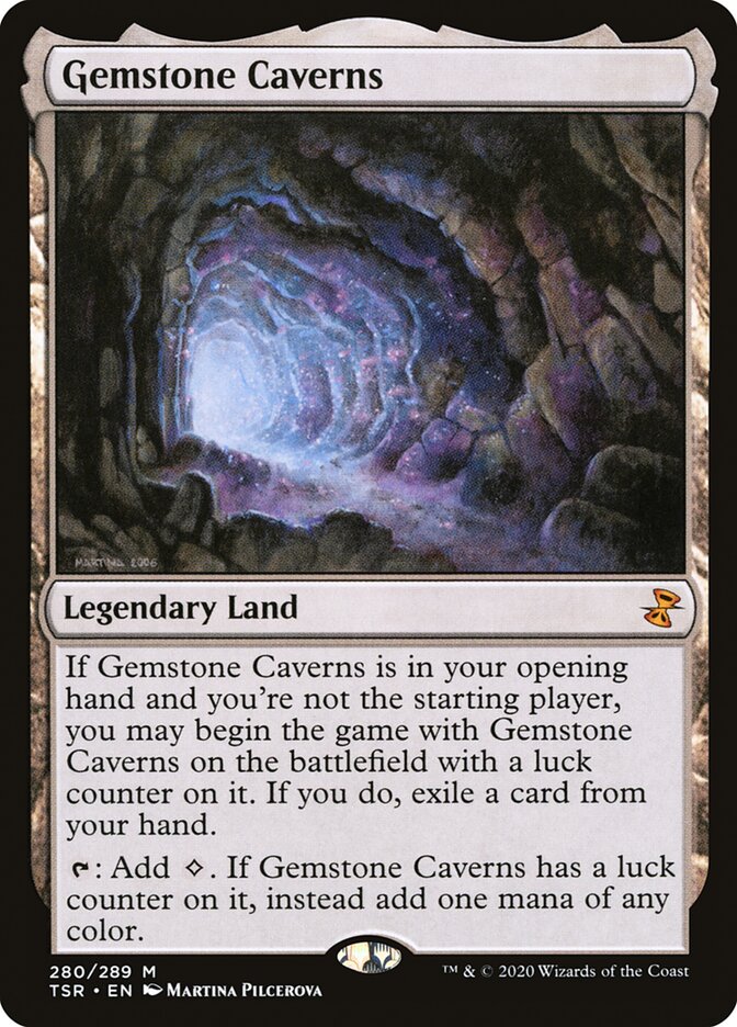 Magic the Gathering Card - Gemstone Caverns - MTG Circle