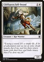 Magic the Gathering Card - Cliffhaven Sell-Sword - MTG Circle