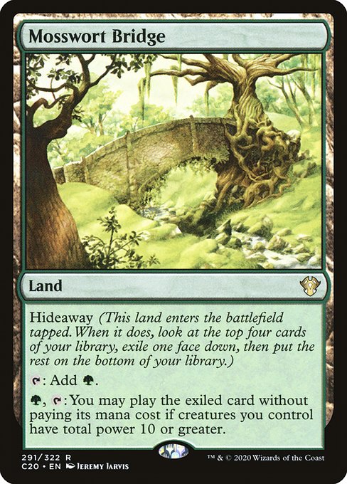 Magic the Gathering Card - Mosswort Bridge - MTG Circle
